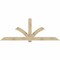 Ekena Millwork Redmond Rough Sawn Timber Gable Bracket, Douglas Fir, 108"W x 40"H x 4"D x 6"F, 9/12 Pitch GBW108X40X0406RED00RDF - alternate 1